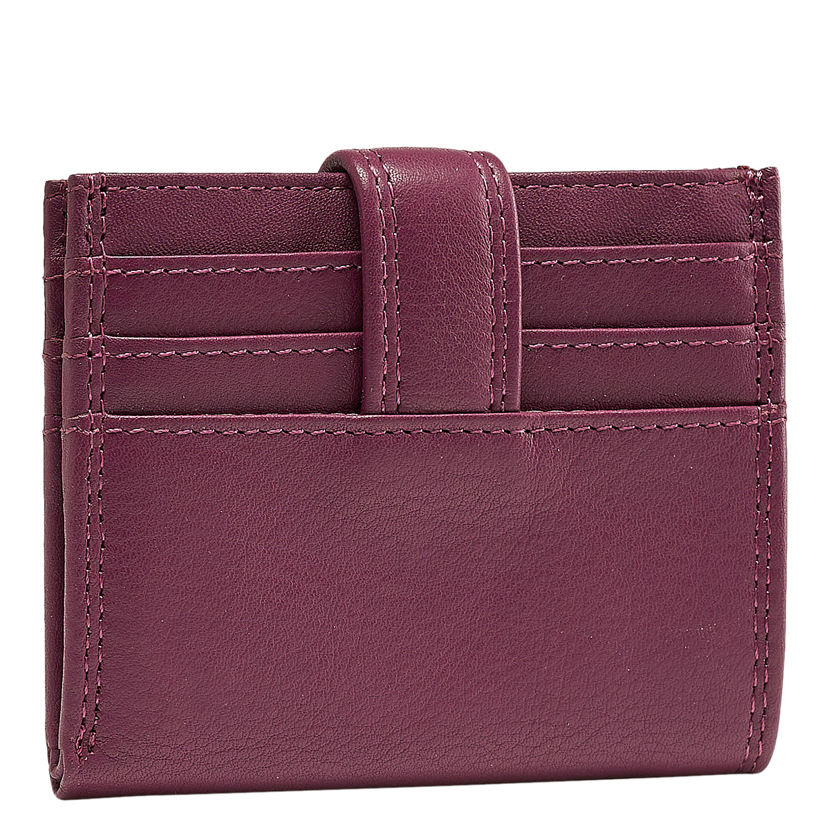 Кредитница Dr.Koffer из натуральной кожи фиолетовое