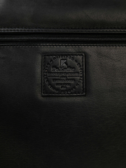 Портфель Dr.Koffer из натуральной кожи черный