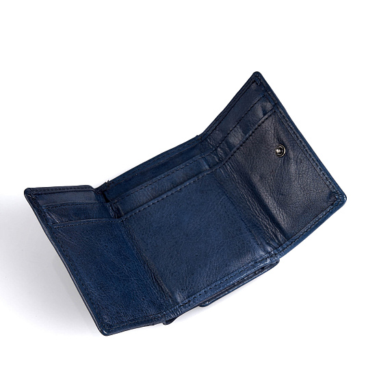 Портмоне Dr.Koffer из натуральной кожи синее