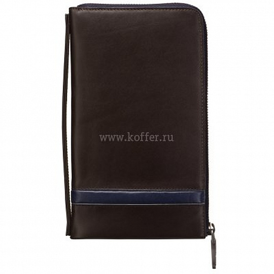 Мужская сумка-визитка из коричневой натуральной кожи с двумя большими внутренними карманами Dr.Koffer B402548-29-09