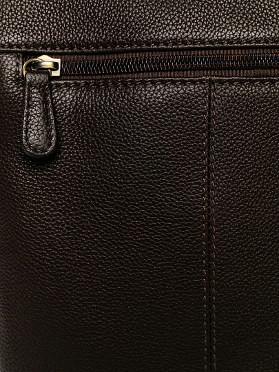 Сумка через плечо Dr.Koffer из натуральной кожи коричневая