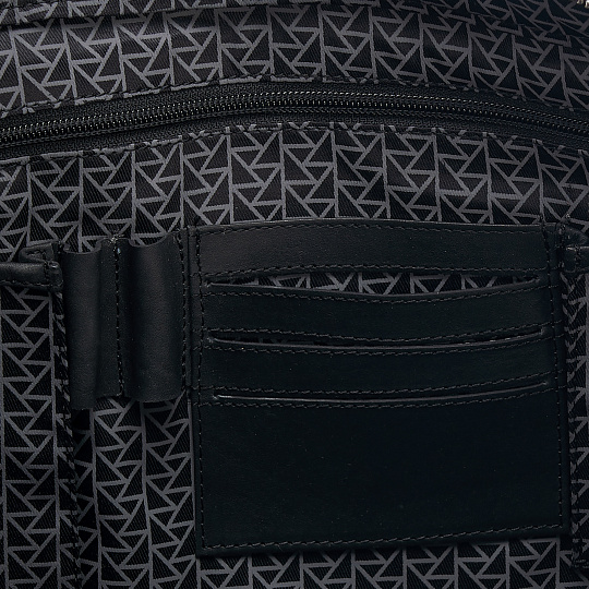 Деловая сумка Dr.Koffer из натуральной кожи черная