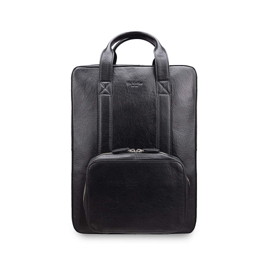 Рюкзак Dr.Koffer из натуральной кожи черный