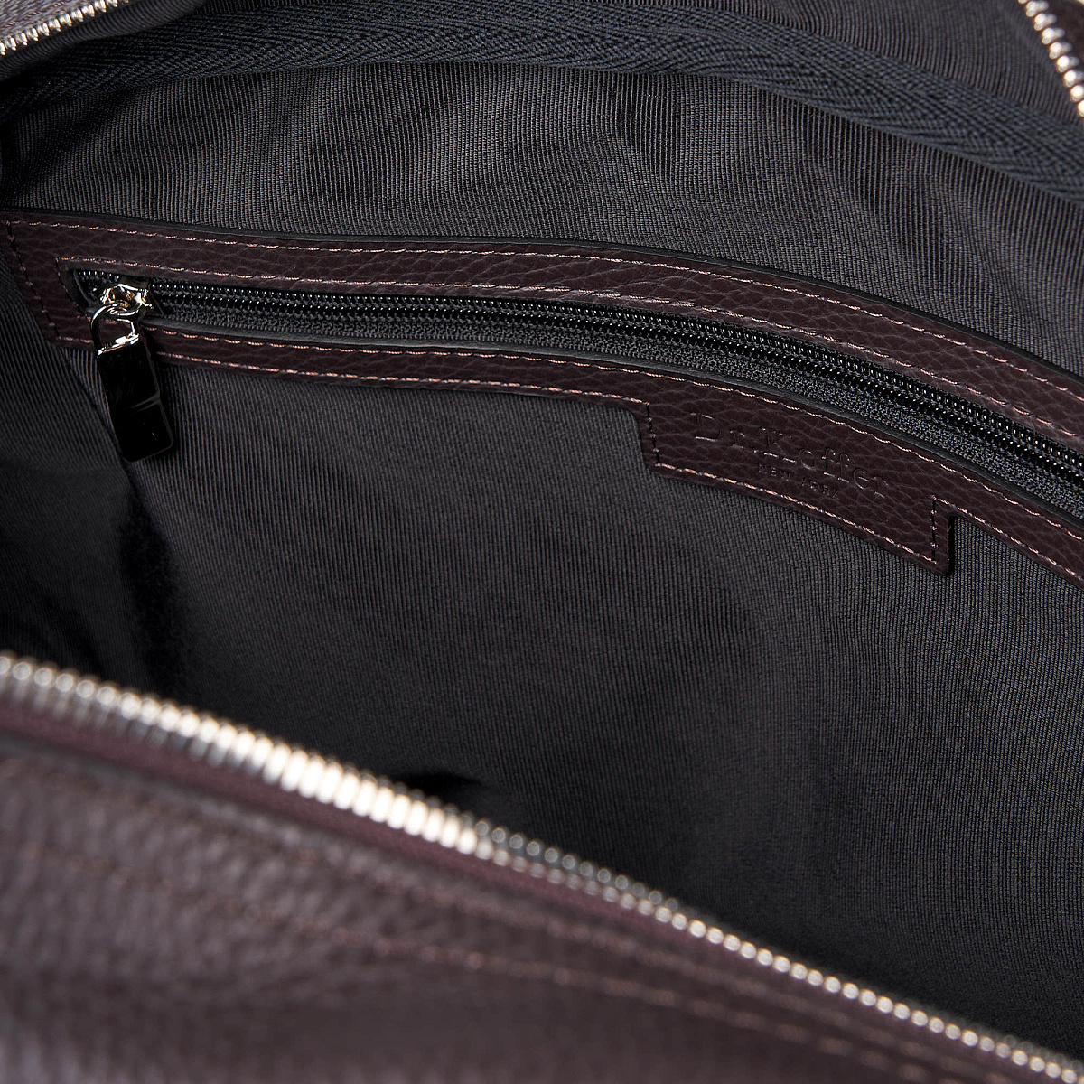 Сумка дорожная Dr.Koffer из натуральной кожи коричневая