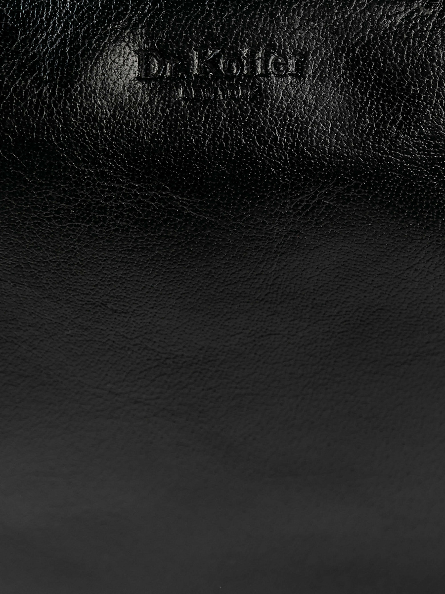 Сумка через плечо Dr.Koffer из натуральной кожи черная