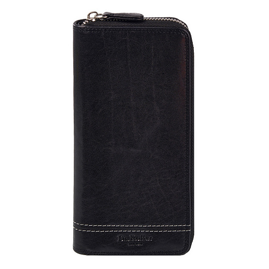 Портмоне Dr.Koffer из натуральной кожи черное