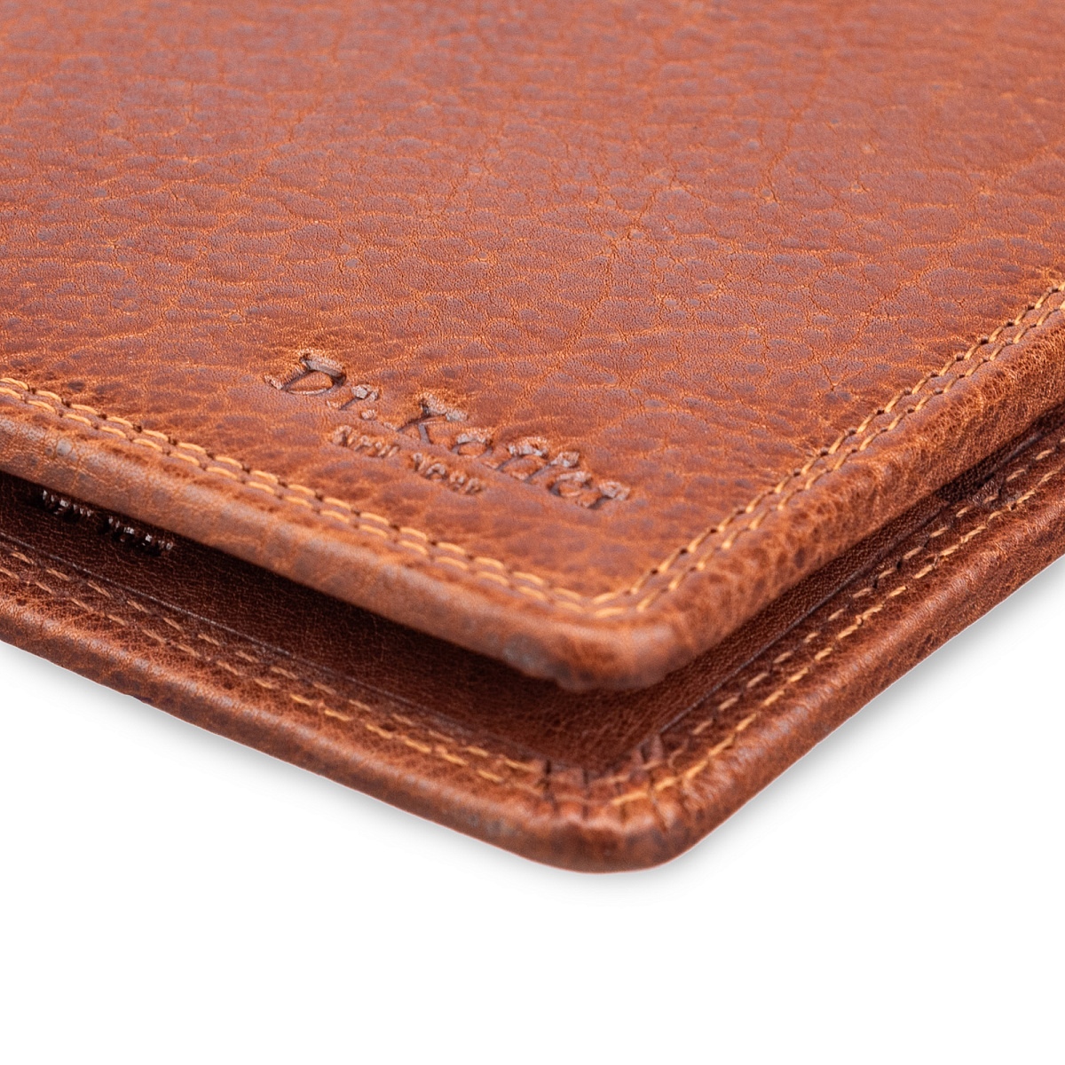 Портмоне Dr.Koffer из натуральной кожи светло-коричневое