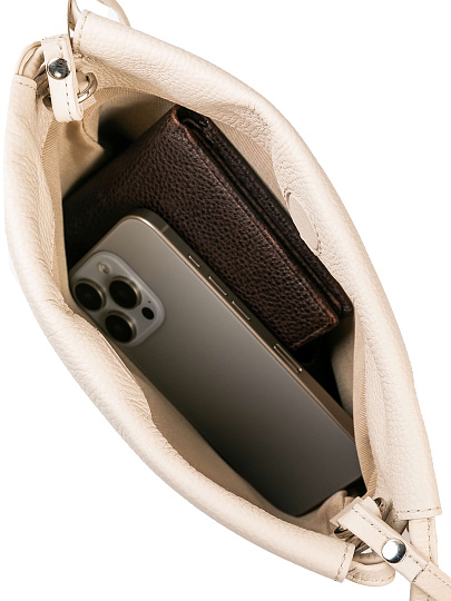 Женская сумка Dr. Koffer из натуральной кожи белая