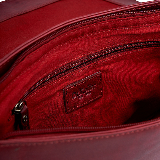 Женская сумка Dr. Koffer из натуральной кожи бордовая