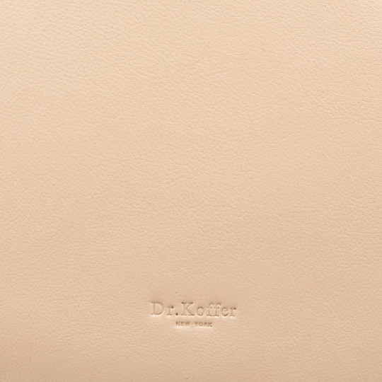 Женская сумка Dr.Koffer из натуральной кожи бежевая