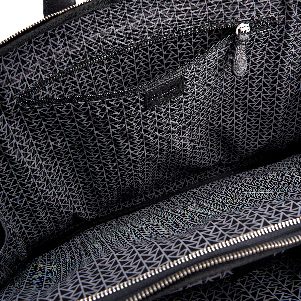 Деловая сумка Dr.Koffer из натуральной кожи черная