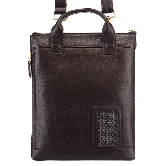 Сумка через плечо Dr.Koffer из натуральной кожи коричневая