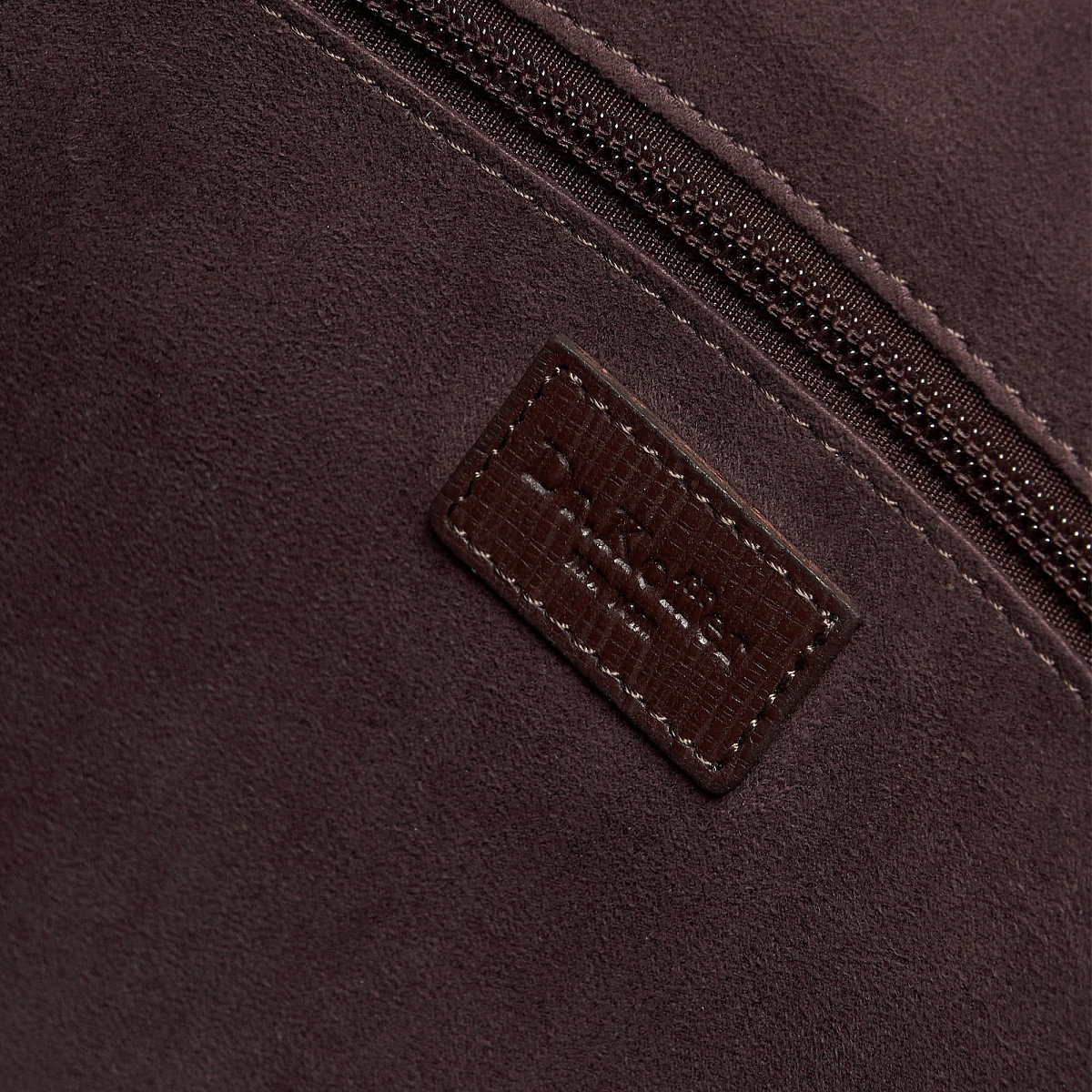 Деловая сумка Dr.Koffer из натуральной кожи темно-коричневая