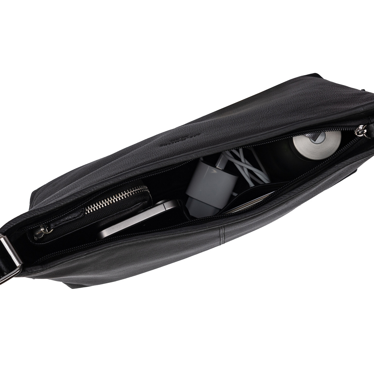 Женская сумка Dr.Koffer из натуральной кожи чёрная