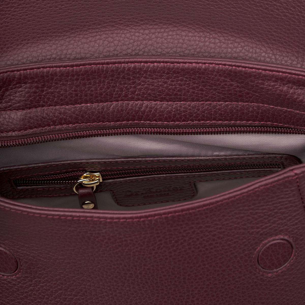 Рюкзак Dr. Koffer из натуральной кожи фиолетовый