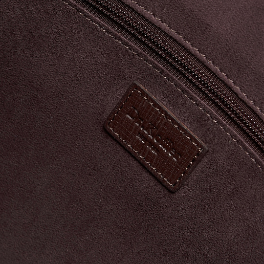 Деловая сумка Dr.Koffer из натуральной кожи темно-коричневая