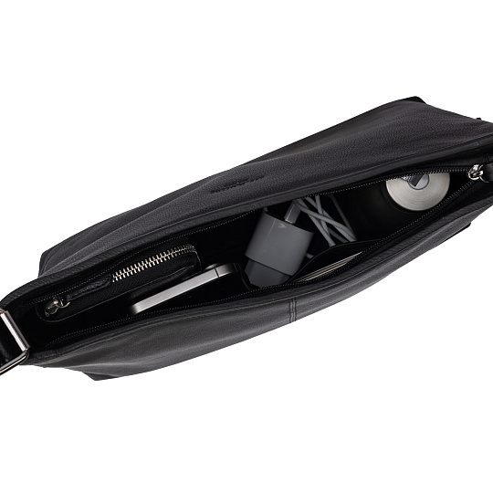 Женская сумка Dr.Koffer из натуральной кожи чёрная