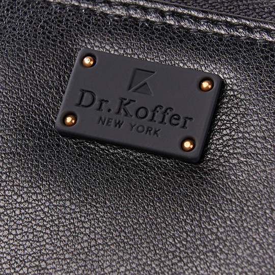 Портмоне Dr.Koffer из натуральной кожи черное