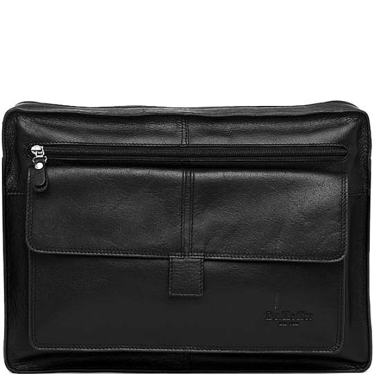 Сумка через плечо Dr.Koffer из натуральной кожи черная