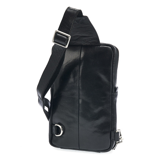 Сумка через плечо Dr.Koffer из натуральной кожи черная