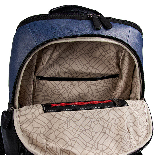 Рюкзак Dr.Koffer из натуральной кожи синий