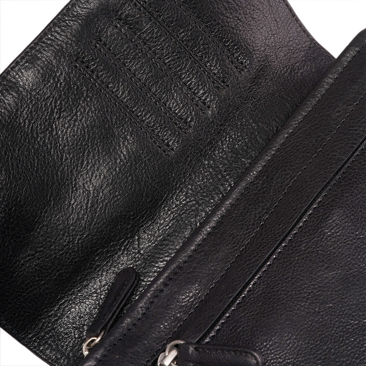 Сумка барсетка из натуральной кожи Dr. Koffer черная