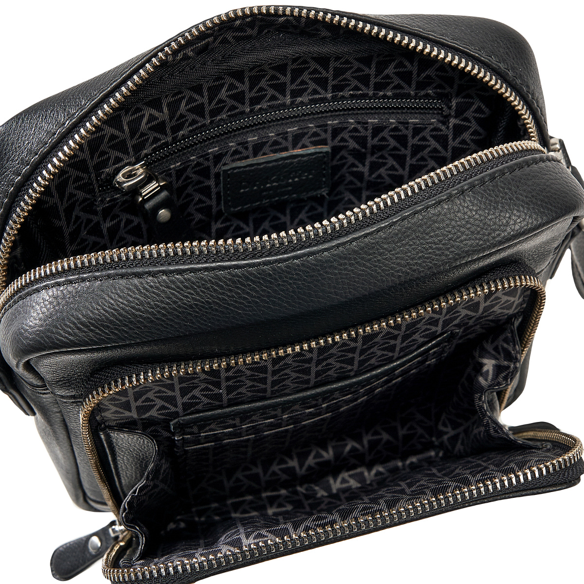 Сумка через плечо Dr.Koffer из натуральной кожи черная