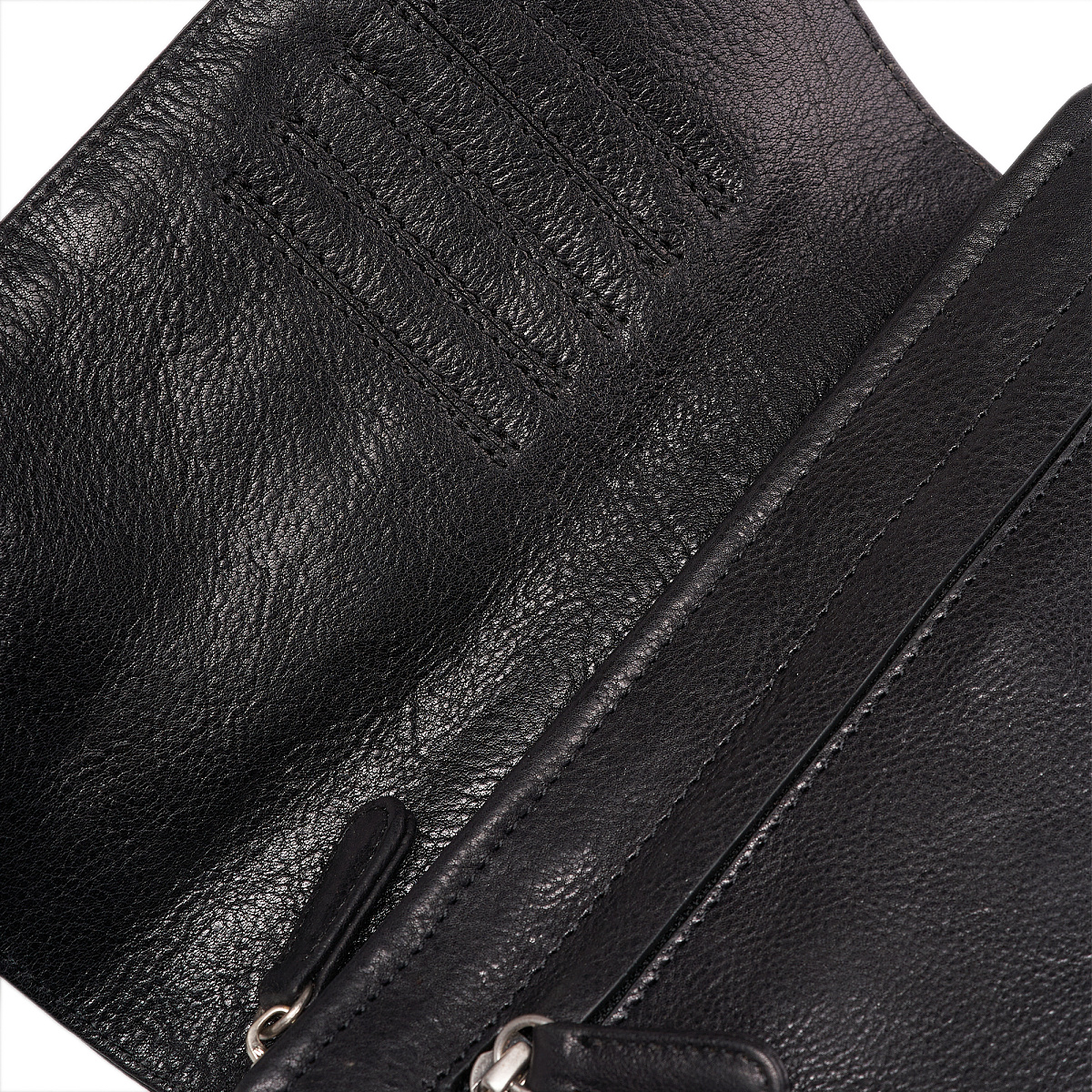 Сумка барсетка из натуральной кожи Dr. Koffer черная