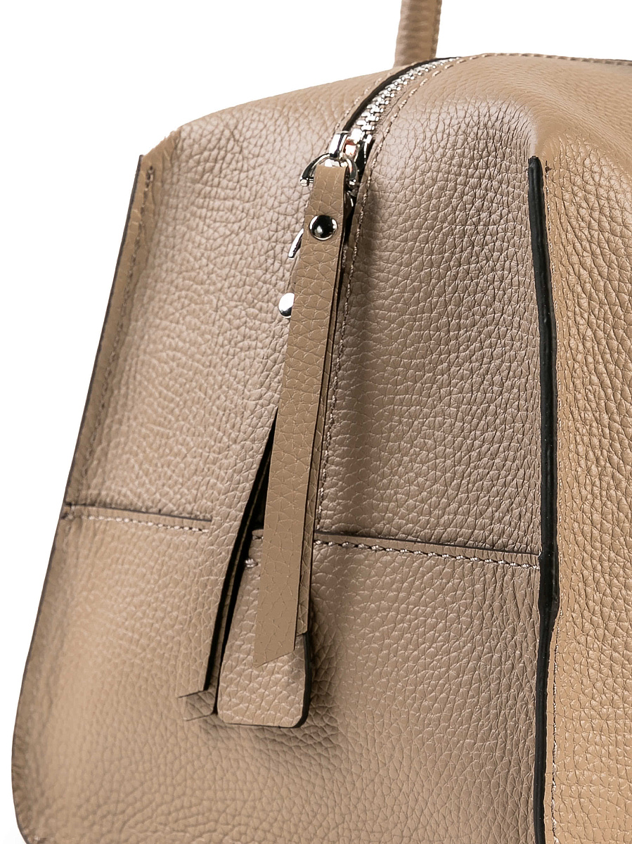 Женская сумка Dr. Koffer из натуральной кожи бежевая