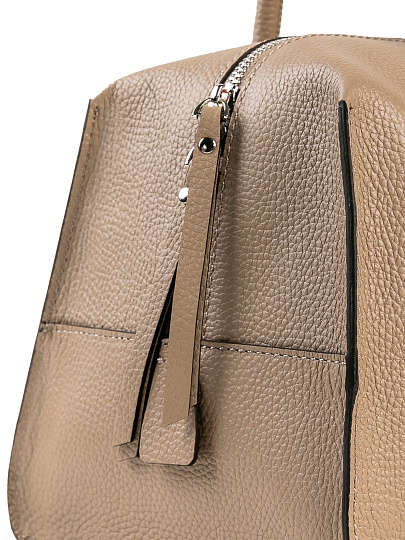 Женская сумка Dr. Koffer из натуральной кожи бежевая