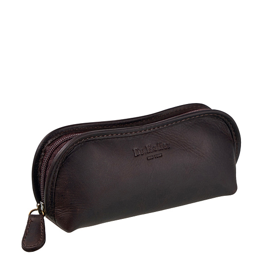Очечник Dr.Koffer из натуральной кожи коричневый