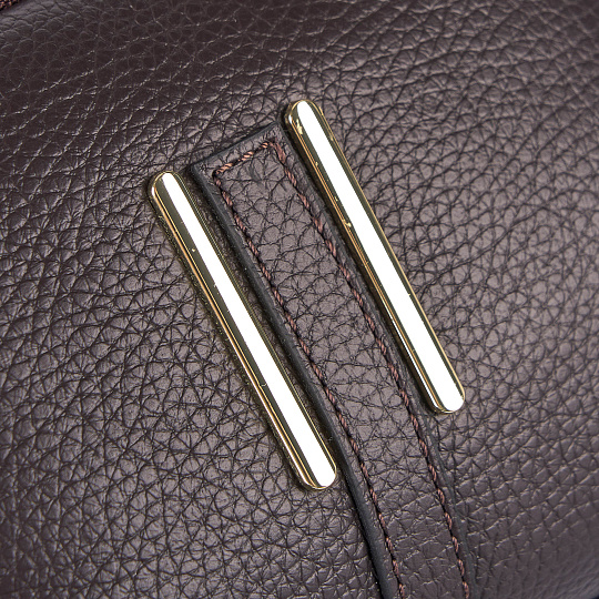 Женская сумка Dr. Koffer из натуральной кожи коричневая