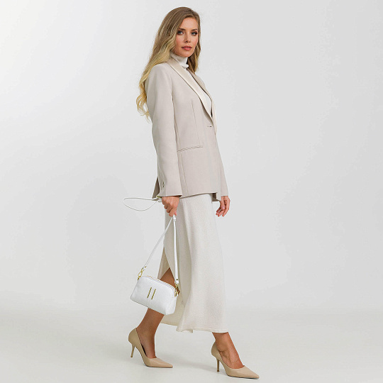 Женская сумка Dr. Koffer из натуральной кожи белая