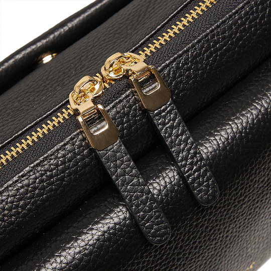 Женская сумка  Dr. Koffer из натуральной кожи черная