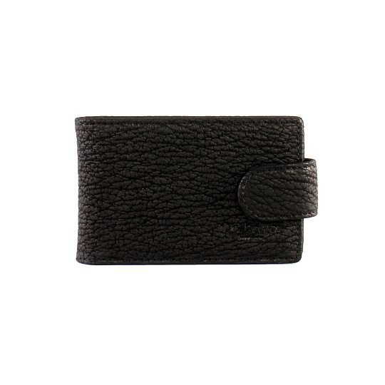 Визитница Dr.Koffer из натуральной кожи черная