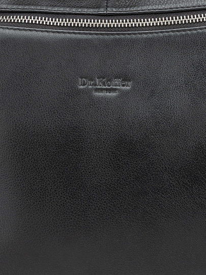 Сумка через плечо Dr. Koffer из натуральной кожи черная