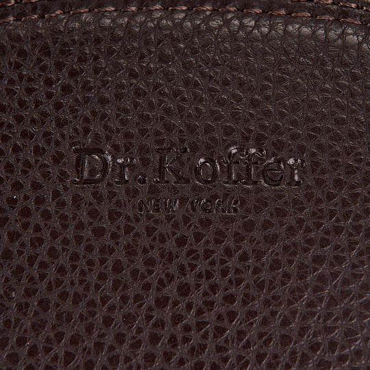 Рюкзак Dr.Koffer из натуральной кожи темно-коричневый