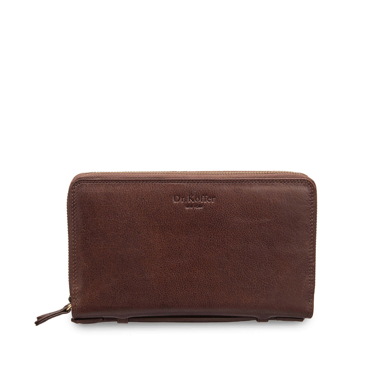 Портмоне Dr.Koffer из натуральной кожи коричневое