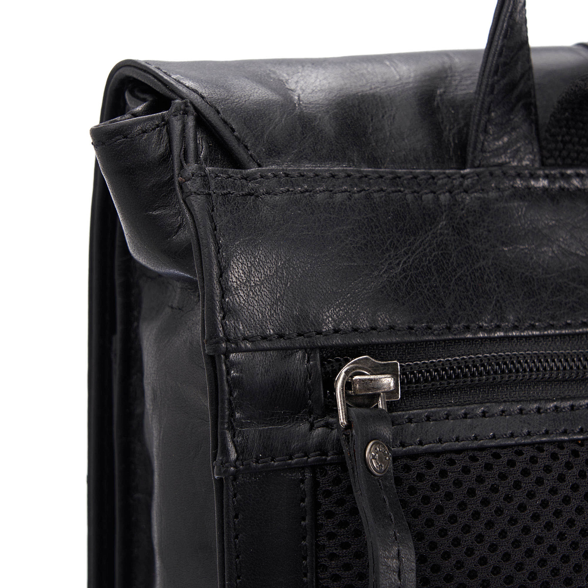 Рюкзак Dr.Koffer из натуральной кожи черный