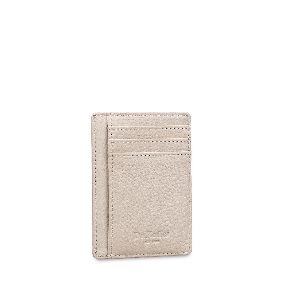 Кредитница Dr.Koffer из натуральной кожи белая