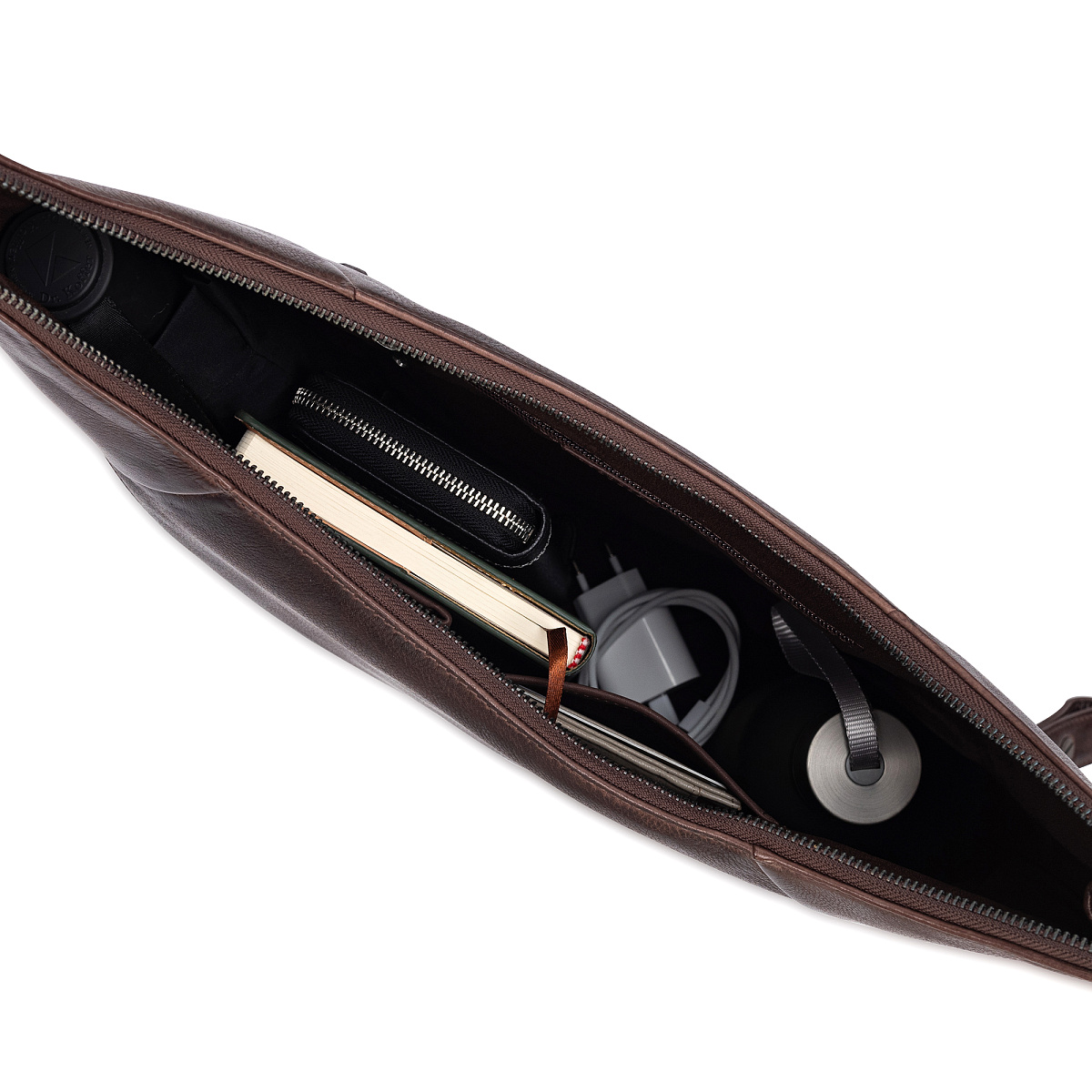 Женская сумка Dr.Koffer из натуральной кожи коричневая