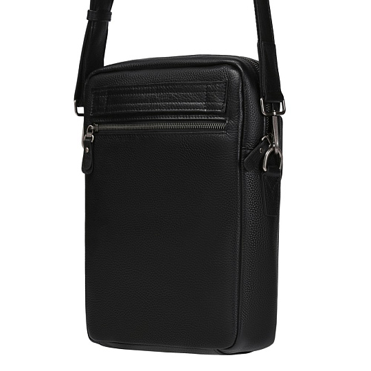 Сумка через плечо Dr.Koffer из натуральной кожи черная