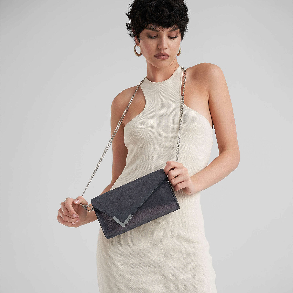 Женская сумка Dr. Koffer из натуральной кожи синяя