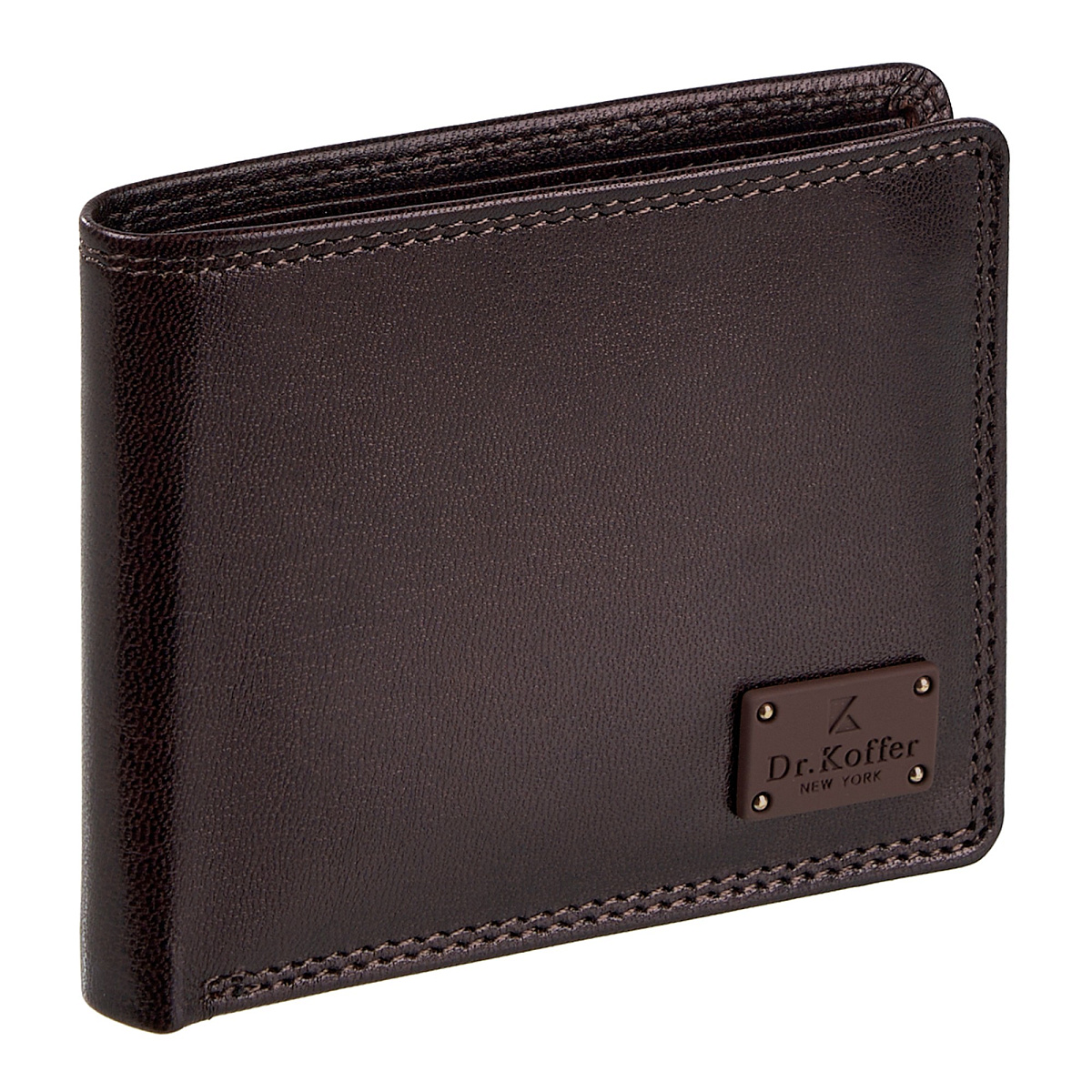 Портмоне Dr.Koffer из натуральной кожи коричневое