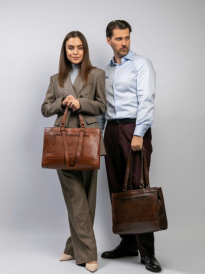 Сумка для документов Dr.Koffer из натуральной кожи