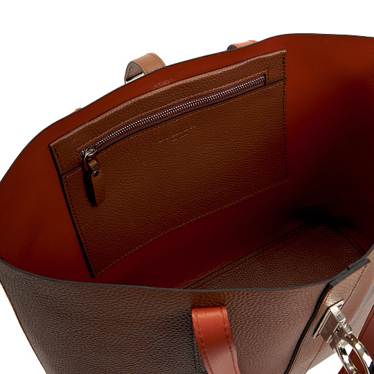 Женская сумка Dr. Koffer из натуральной кожи коричневая