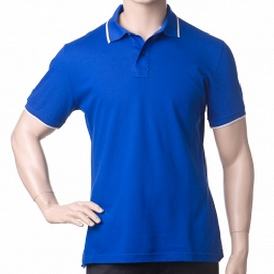 Др.Коффер 1301 голубой рубашка поло