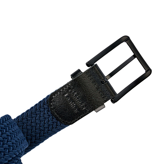 Ремень Dr.Koffer из натуральной кожи и текстиля синий