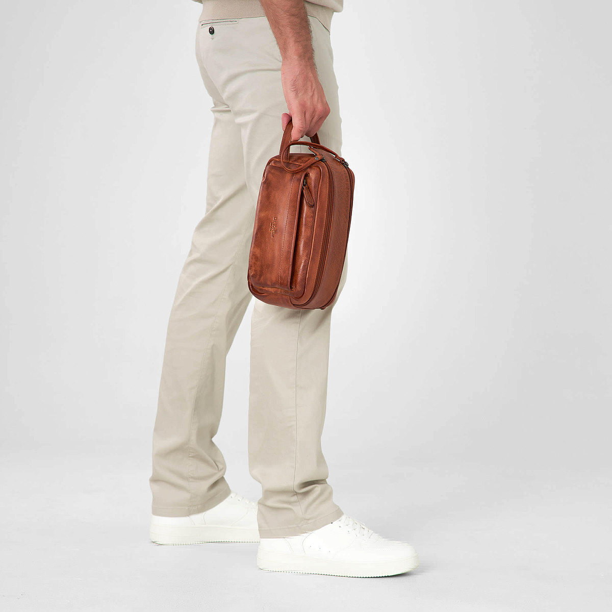 Несессер Dr.Koffer из натуральной кожи коричневый