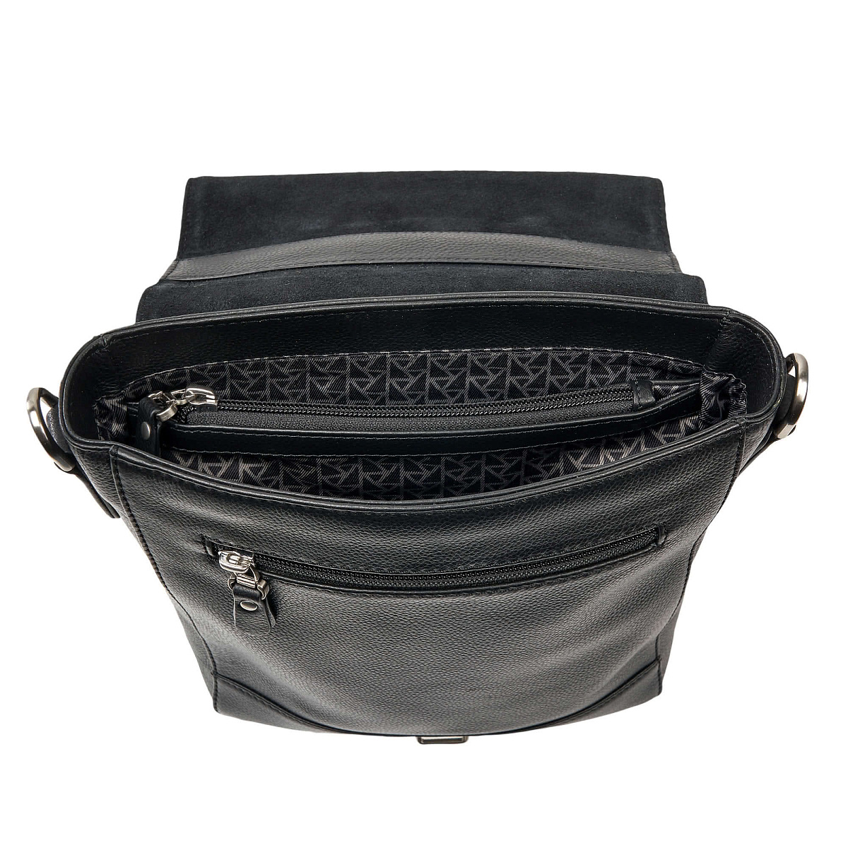 Сумка через плечо Dr.Koffer из натуральной кожи черная